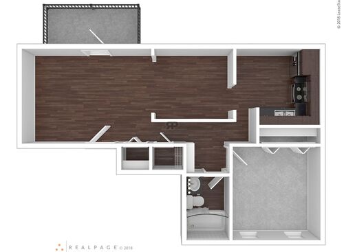 One Bedroom (1Bedroom / 1Bath): Beds - 1: Baths - 1: SqFt Range - 725 to 725