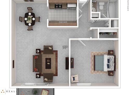 A1: Beds - 1: Baths - 1: SqFt Range - 725 to 725