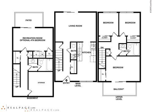 Oak (4 Bedroom / 2.5 Bath): Beds - 4: Baths - 2.5: SqFt Range - 1600 to 1600