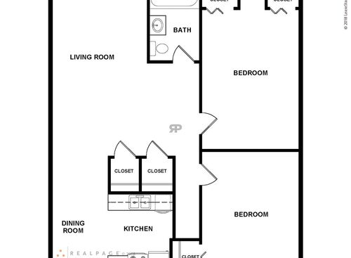 2 Bedroom: Beds - 2: Baths - 1: SqFt Range - 810 to 810