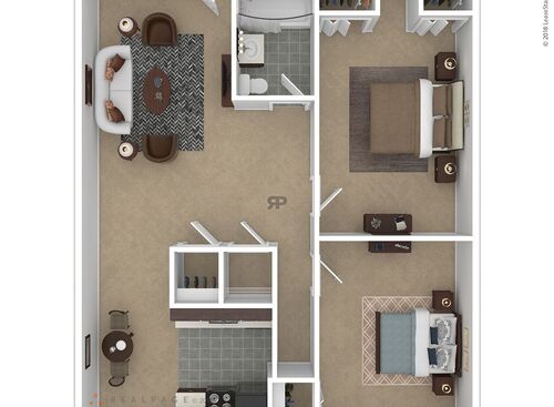 2 Bedroom: Beds - 2: Baths - 1: SqFt Range - 1200 to 1200