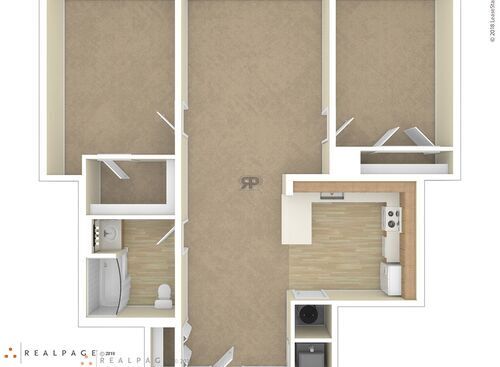 2 Bedroom: Beds - 2: Baths - 1: SqFt Range - 1044 to 1044