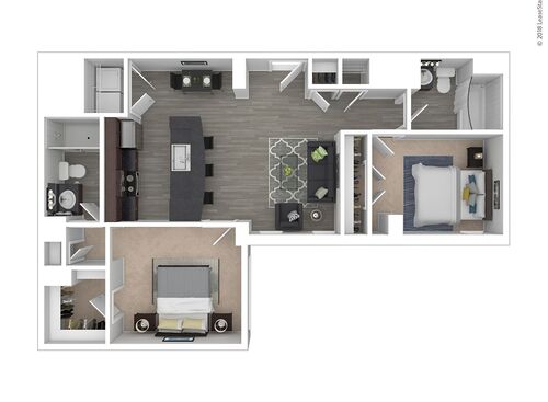 Suite Series 2: Beds - 2: Baths - 2: SqFt Range - 1160 to 1160