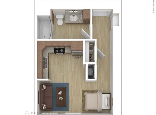 Studios: Beds - Studio: Baths - 1: SqFt Range - 380 to 380