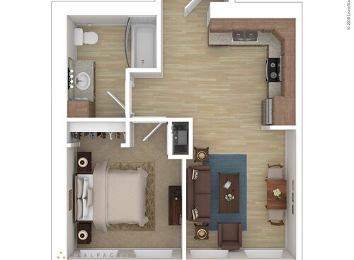 One Bedrooms: Beds - 1: Baths - 1: SqFt Range - 650 to 650