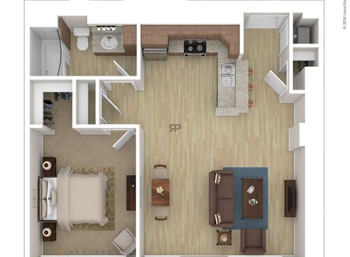 One Bedrooms: Beds - 1: Baths - 1: SqFt Range - 650 to 650