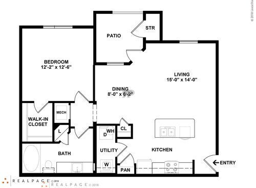 A: Beds - 1: Baths - 1: SqFt Range - 804 to 804