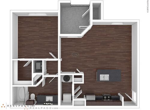 A: Beds - 1: Baths - 1: SqFt Range - 804 to 804