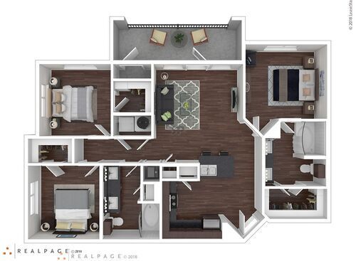 C: Beds - 3: Baths - 2: SqFt Range - 1154 to 1154