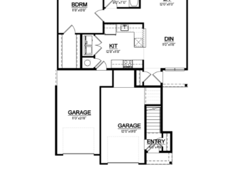 1 Bedroom - 1 Bathroom Lower: Beds - 1: Baths - 1: SqFt Range - 828 to 828