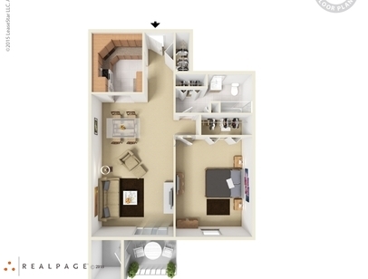 1 Bedroom, 1 Bath: Beds - 1: Baths - 1: SqFt Range - 800 to 800