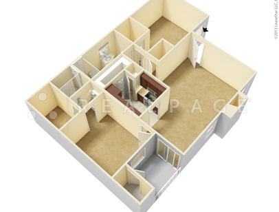 Chatham Green Apts - Two Bedroom - Medium - 2 bed - 2 bath - 997 sf