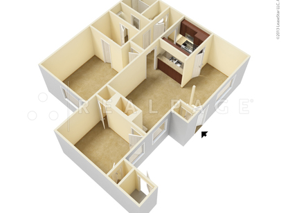Chatham Green Apts - Two Bedroom - Large - 2 bed - 2 bath - 1041 sf