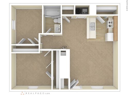 2 Bedroom: Beds - 2: Baths - 1: SqFt Range - 781 to 781