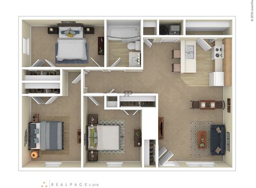 3 Bedroom: Beds - 3: Baths - 1: SqFt Range - 984 to 984