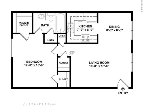 1 Bedroom 1 Bath: Beds - 1: Baths - 1: SqFt Range - 500 to 500