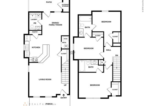 3 Bedroom: Beds - 3: Baths - 2.5: SqFt Range - 1300 to 1300