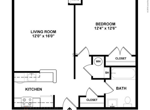 1 Bedroom: Beds - 1: Baths - 1: SqFt Range - 625 to 625