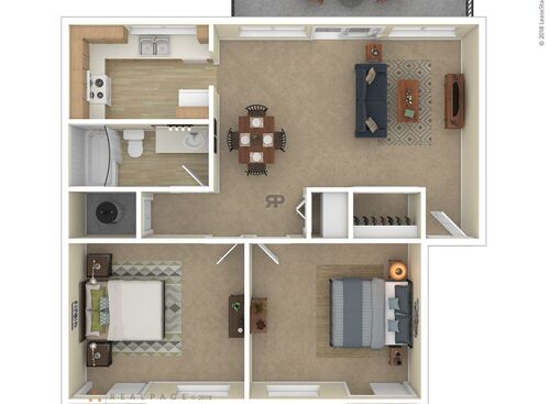 2 Bedroom: Beds - 2: Baths - 1: SqFt Range - 720 to 720