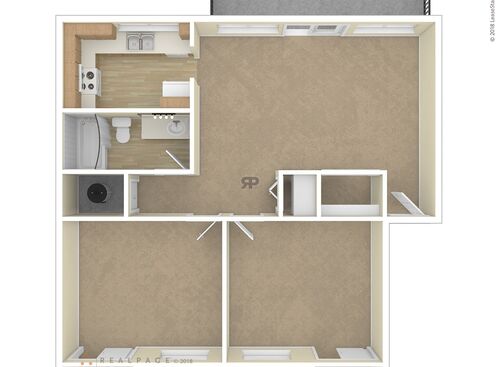 2 Bedroom: Beds - 2: Baths - 1: SqFt Range - 720 to 720