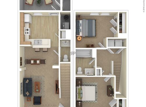 Amaryllis: Beds - 2: Baths - 1.5: SqFt Range - 984 to 984