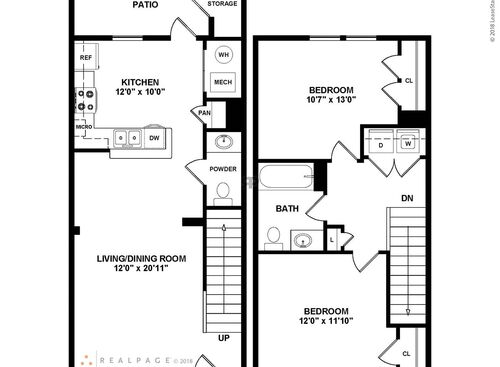 Amaryllis: Beds - 2: Baths - 1.5: SqFt Range - 984 to 984