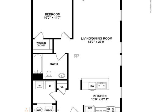 Sunflower: Beds - 1: Baths - 1: SqFt Range - 736 to 736