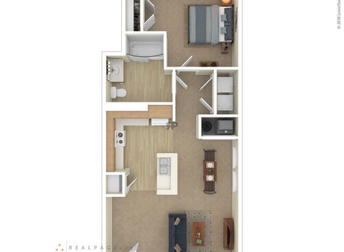 Dahlia: Beds - 1: Baths - 1: SqFt Range - 684 to 684
