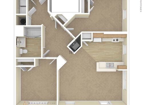 Gardenia: Beds - 2: Baths - 1: SqFt Range - 964 to 964
