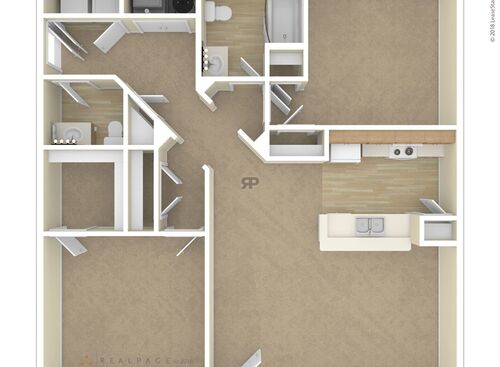 Orchid: Beds - 2: Baths - 1.5: SqFt Range - 1004 to 1004