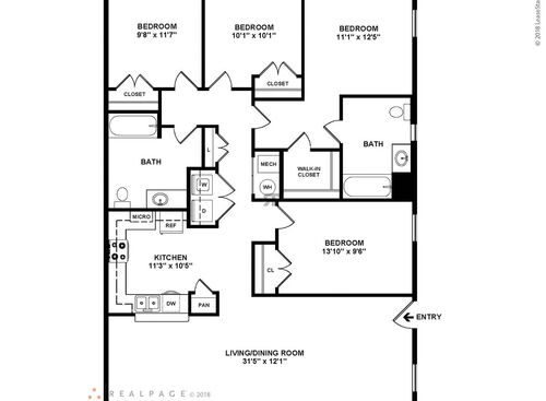 Rose: Beds - 4: Baths - 2: SqFt Range - 1472 to 1472