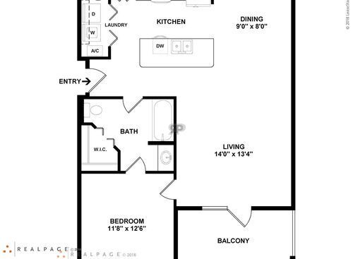 1 Bedroom: Beds - 1: Baths - 1: SqFt Range - 879 to 879