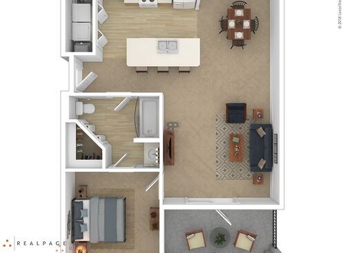 1 Bedroom: Beds - 1: Baths - 1: SqFt Range - 879 to 879