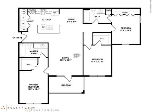 3 Bedroom: Beds - 3: Baths - 2: SqFt Range - 1396 to 1396