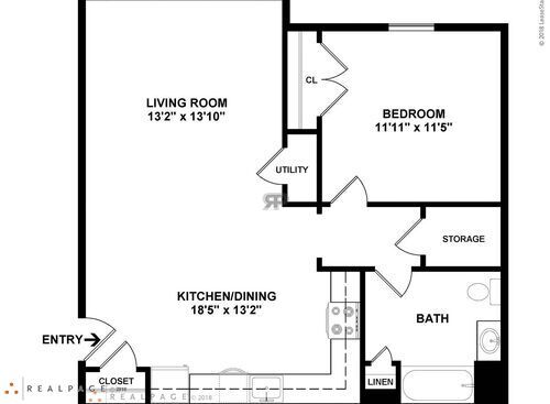 1 Bedroom: Beds - 1: Baths - 1: SqFt Range - 744 to 744