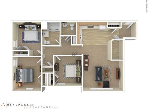 3 Bedroom: Beds - 3: Baths - 1.5: SqFt Range - 1185 to 1185