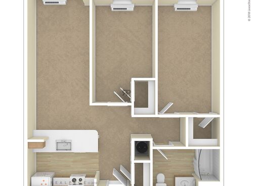 2 Bedroom: Beds - 2: Baths - 1: SqFt Range - 857 to 857