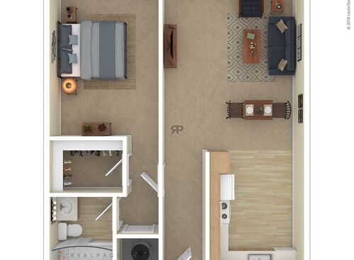 1 Bedroom: Beds - 1: Baths - 1: SqFt Range - 600 to 600