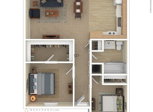 2 Bedroom: Beds - 2: Baths - 1: SqFt Range - 765 to 765