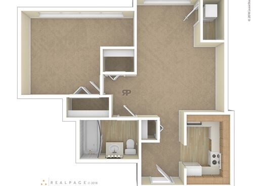 1 Bedroom: Beds - 1: Baths - 1: SqFt Range - 743 to 743