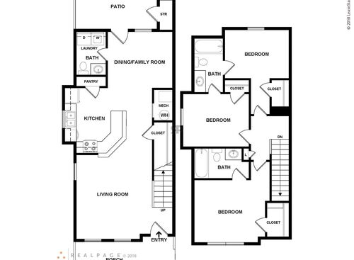 3 Bedroom: Beds - 3: Baths - 1: SqFt Range - 1075 to 1075