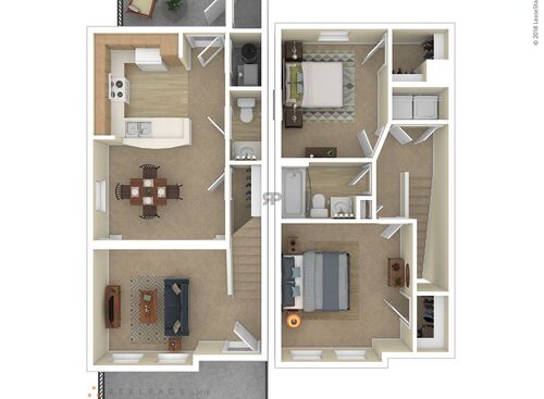 2 Bedroom: Beds - 2: Baths - 1: SqFt Range - 940 to 940