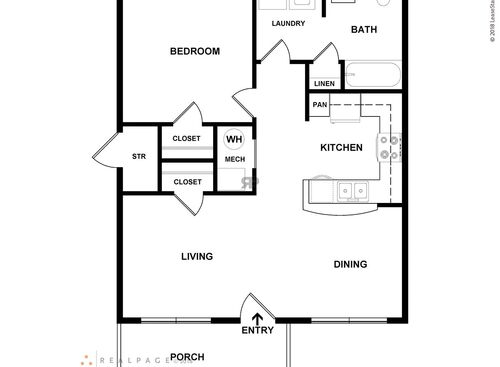 1 Bedroom: Beds - 1: Baths - 1: SqFt Range - 590 to 590