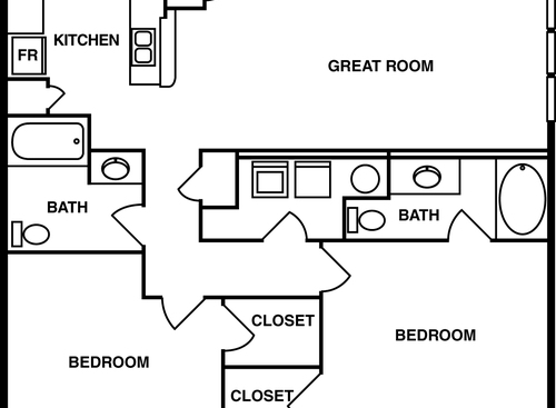 Summer: Beds - 2: Baths - 2: SqFt Range - 1232 to 1232
