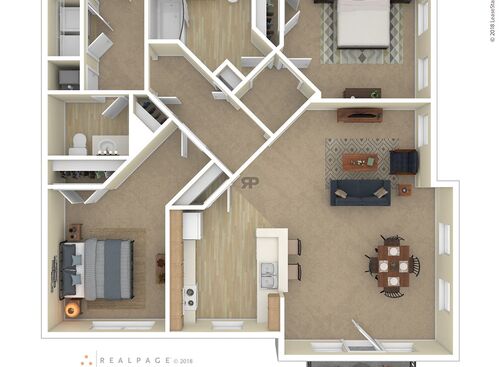 2 Bedroom: Beds - 2: Baths - 1.5: SqFt Range - 1138 to 1138