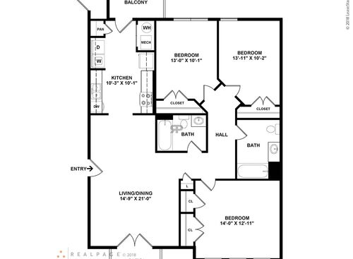 3 Bedroom: Beds - 3: Baths - 2: SqFt Range - 1204 to 1204
