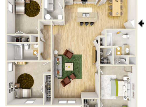 Blossom: Beds - 3: Baths - 2: SqFt Range - 1499 to 1499