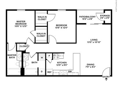 B2: Beds - 2: Baths - 2: SqFt Range - 990 to 990