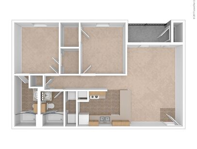 B2: Beds - 2: Baths - 2: SqFt Range - 990 to 990