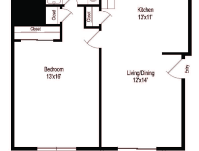 A1: Beds - 1: Baths - 1: SqFt Range - 750 to 750